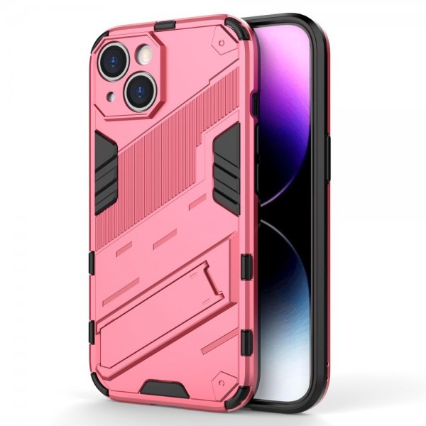 iPhone 15 Deksel med Stativ Magenta