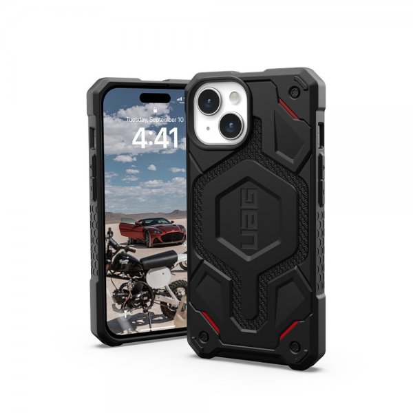 Urban Armor Gear (UAG) iPhone 15 Deksel Monarch Pro MagSafe Kevlar Black