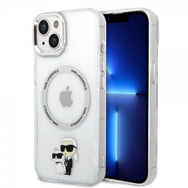 Karl Lagerfeld iPhone 15 Deksel NFT Karl & Choupette Transparent