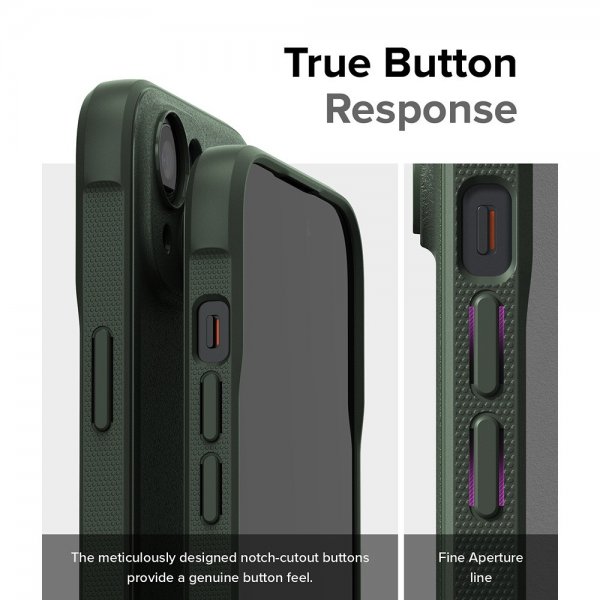 Ringke iPhone 15 Deksel Onyx Dark Green