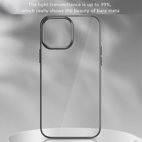 X-Level iPhone 15 Deksel Belagt Kant Svart