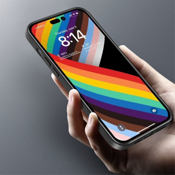 X-Level iPhone 15 Deksel Belagt Kant Svart