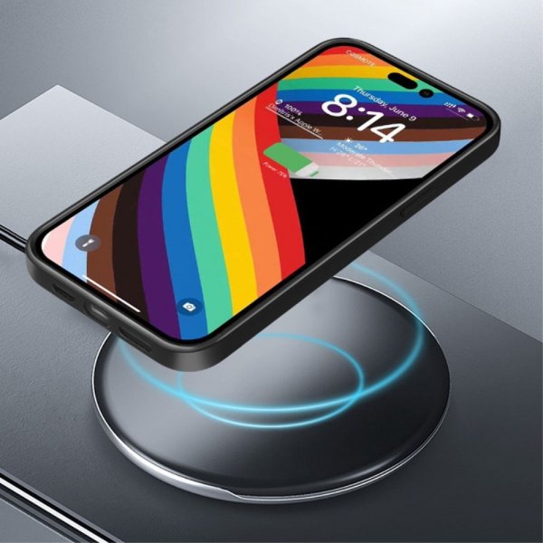 X-Level iPhone 15 Deksel Belagt Kant Svart
