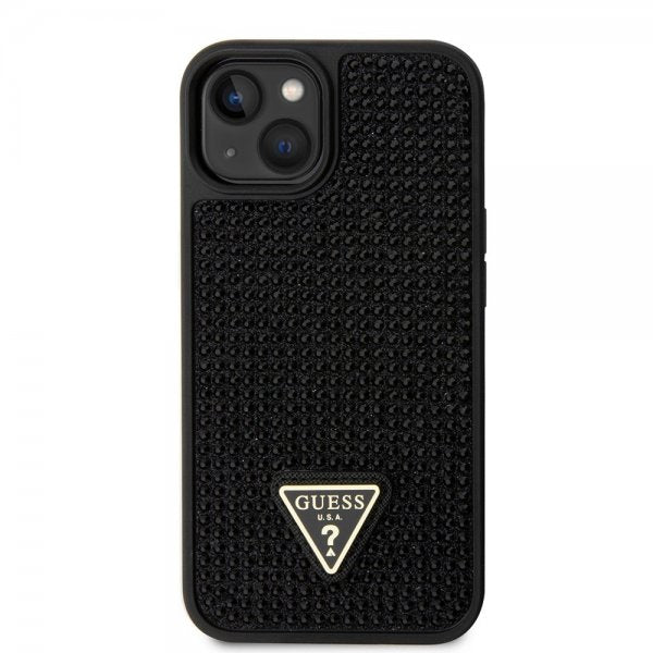 Guess iPhone 15 Deksel Rhinestone Svart