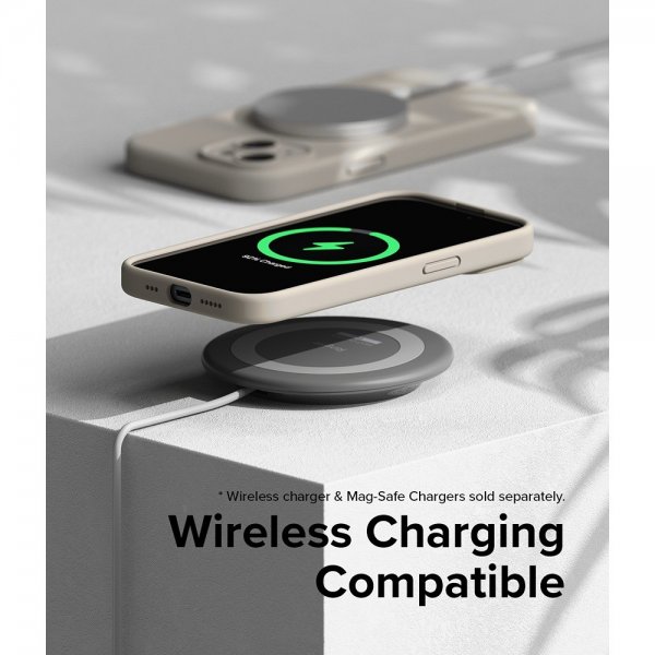 Ringke iPhone 15 Deksel Silicone Magnetic Stone