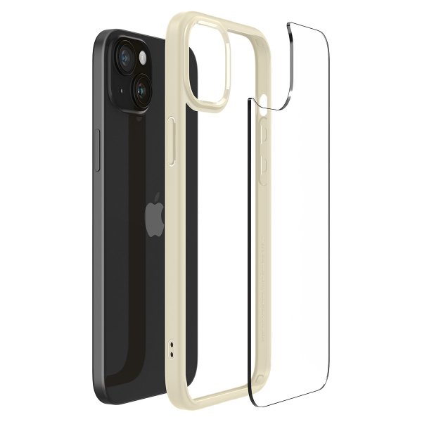 Spigen iPhone 15 Deksel Ultra Hybrid Mute Beige