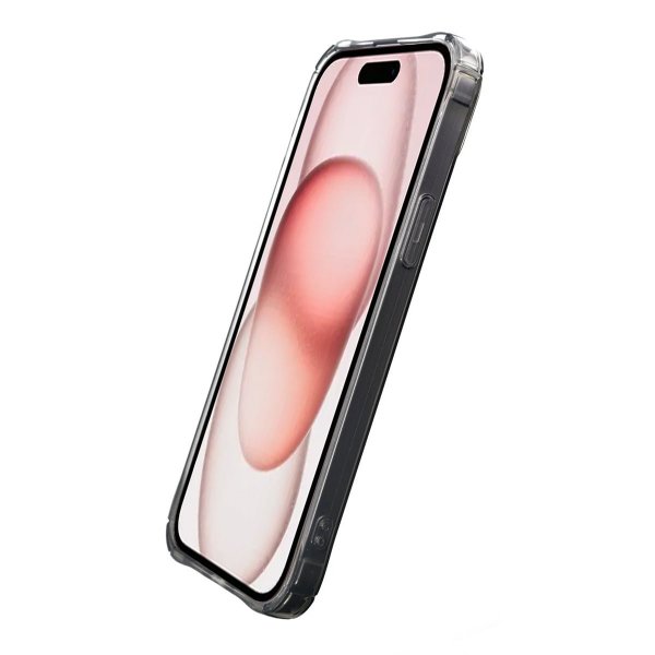 iPhone 15 Deksel Kortholder Støtsikker Svart