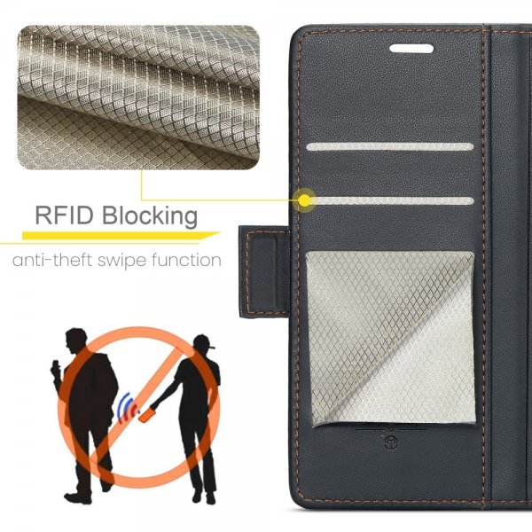 CaseMe iPhone 16 Etui 023 Series Svart