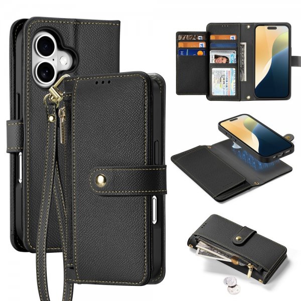 Dux Ducis iPhone 16 Etui 2-in-1 Lawa Series MagSafe Svart