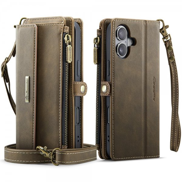 CaseMe iPhone 16 Etui C39 Series Brun