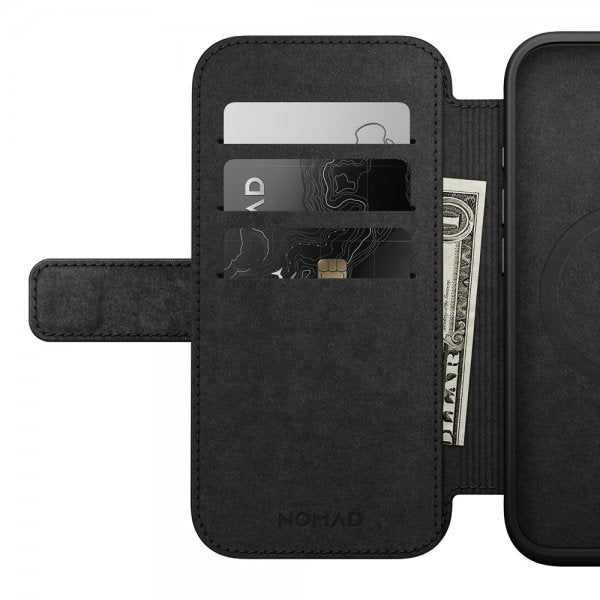 Nomad iPhone 16 Etui Modern Leather Folio Brun