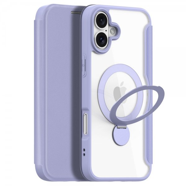 Dux Ducis iPhone 16 Etui Skin X Pro Series Kickstand MagSafe Lilla