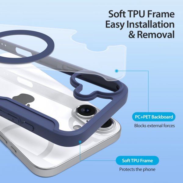 Dux Ducis iPhone 16 Etui Skin X Pro Series MagSafe Blå