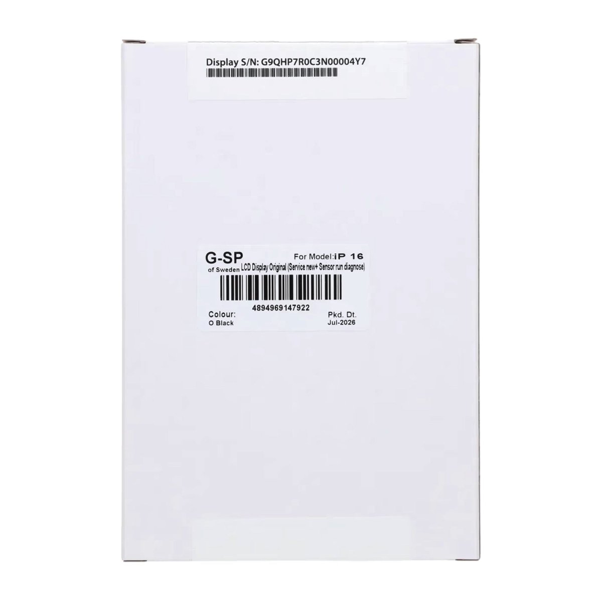 iPhone 16 original OLED-skjerm – Sensor-diagnostikk