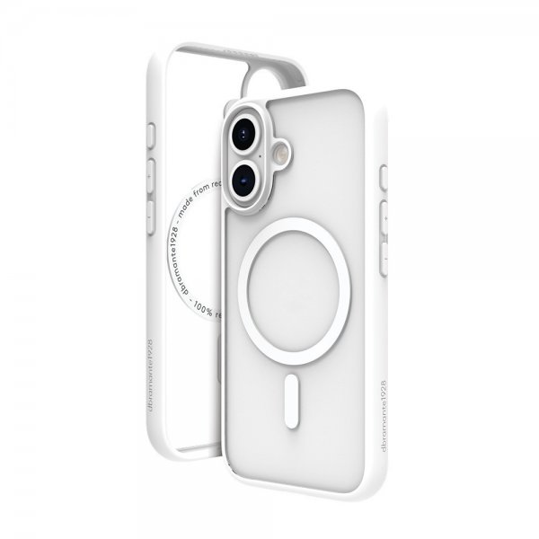 dbramante1928 iPhone 16 Plus Deksel Grenen MagSafe Hvit