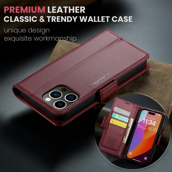 CaseMe iPhone 16 Pro Etui 023 Series Rød