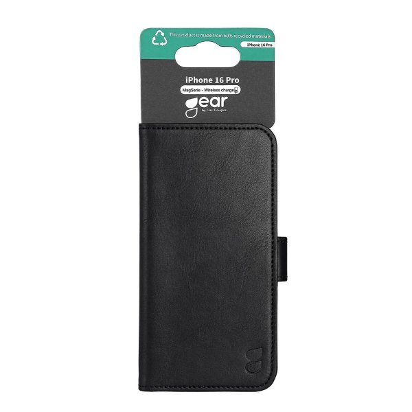 Gear iPhone 16 Pro Etui 3 Kortlomme Svart