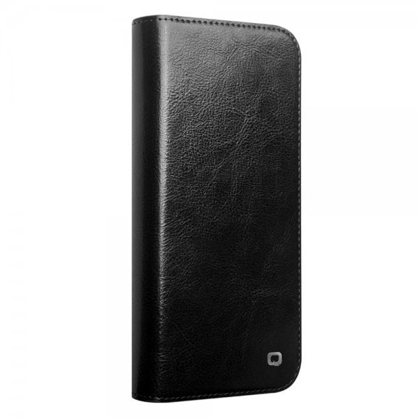 Qialino iPhone 16 Pro Etui Ekte Skinn Svart