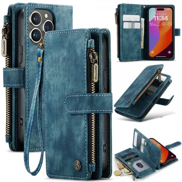 CaseMe iPhone 16 Pro Etui C30 Series Blå