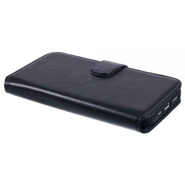 Nordic Covers iPhone 16 Pro Etui Essential Leather Raven Black
