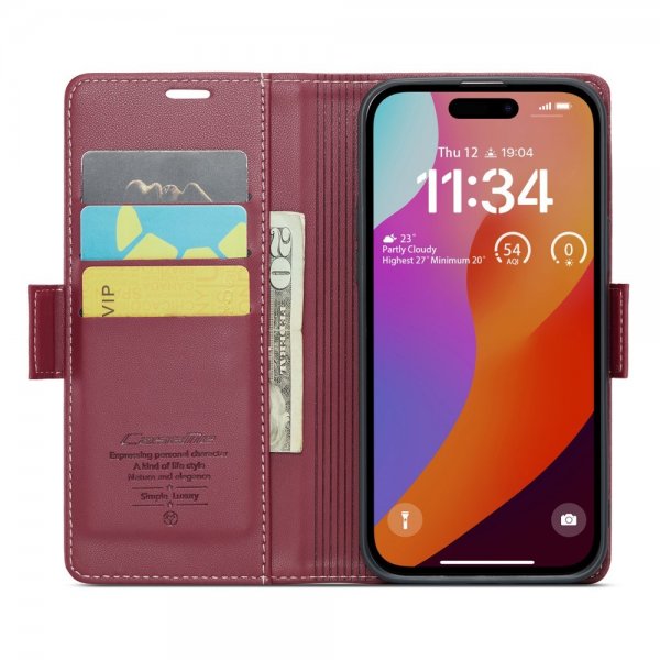 CaseMe iPhone 16 Pro Max Etui 023 Series Rød