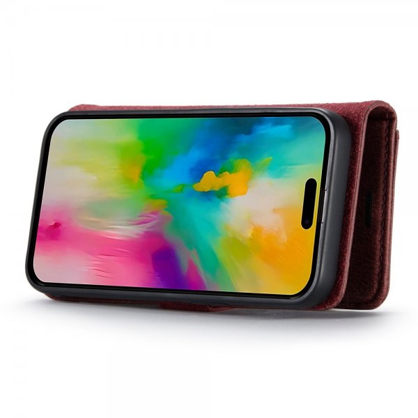 Dg.Ming iPhone 16 Pro Max Etui Avtagbart Deksel Rød