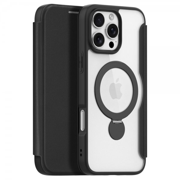 Dux Ducis iPhone 16 Pro Max Etui Skin X Pro Series Kickstand MagSafe Svart