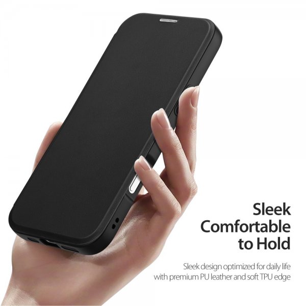 Dux Ducis iPhone 16 Pro Max Etui Skin X Pro Series Kickstand MagSafe Svart