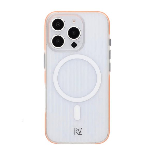 Rvelon iPhone 16 Pro Max Deksel Korrugerte MagSafe Oransje