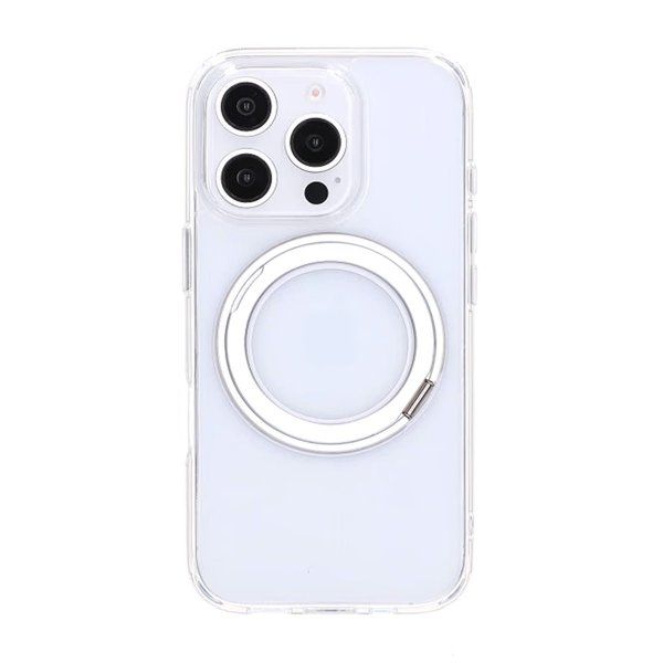 iPhone 16 Pro Max Deksel Roterbart Stativ Transparent