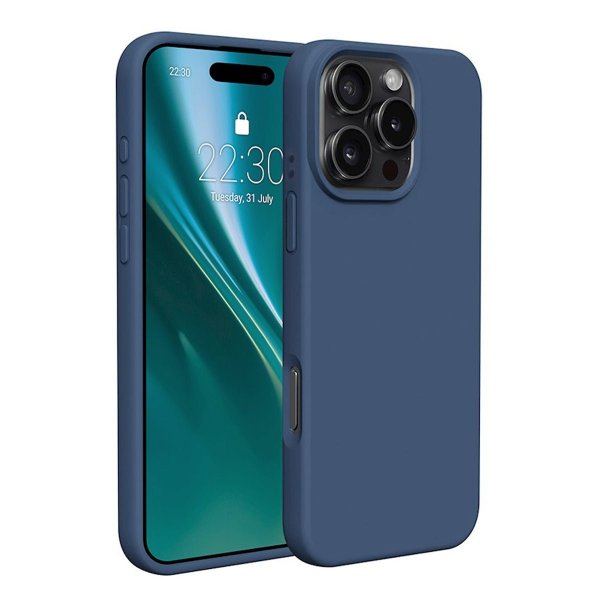 iPhone 16 Pro Max Deksel Silikon Blå