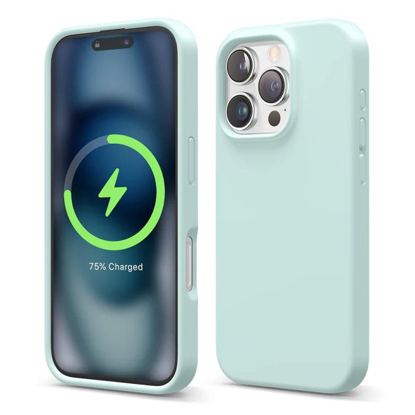 Rvelon iPhone 16 Pro Max Deksel Silikon MagSafe Grønn