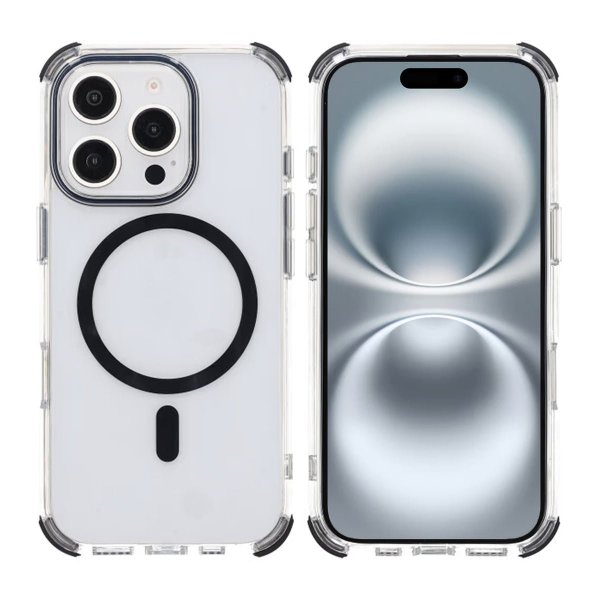Rvelon iPhone 16 Pro Max Deksel TPU MagSafe Svart