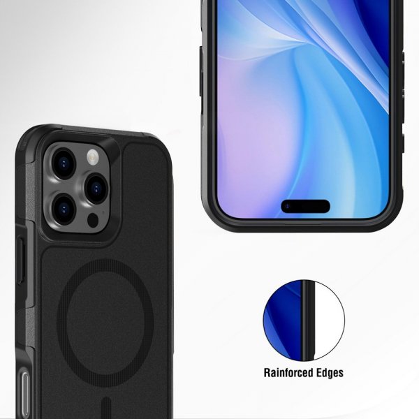 4smarts iPhone 16 Pro Max Deksel Defend Etui Ultimag Svart
