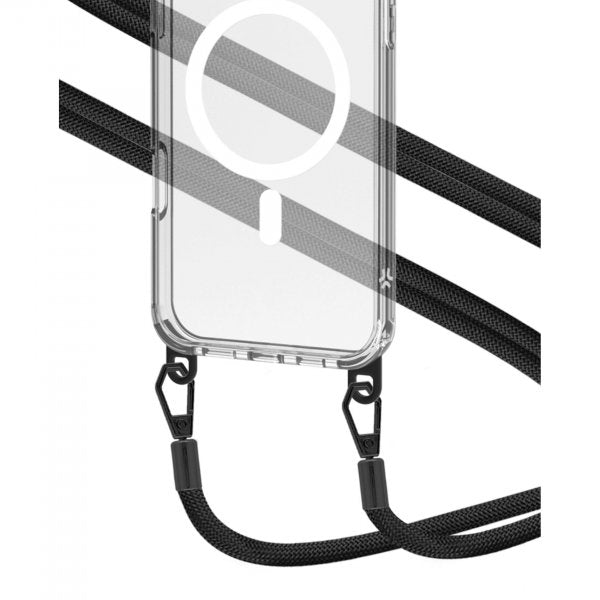Celly iPhone 16 Pro Max Deksel Freedom Necklace MagSafe Transparent