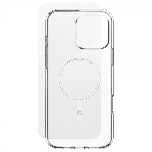 Zagg iPhone 16 Pro Max Deksel med Skjermbeskytter Luxe Snap & Glass