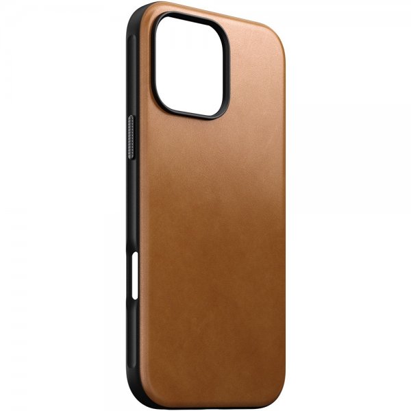 Nomad iPhone 16 Pro Max Deksel Modern Leather Case English Tan