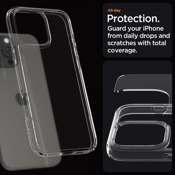 Spigen iPhone 16 Pro Max Deksel Ultra Hybrid Crystal Clear