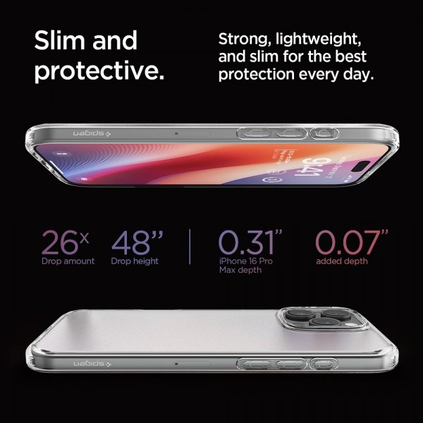 Spigen iPhone 16 Pro Max Deksel Ultra Hybrid Frost Clear