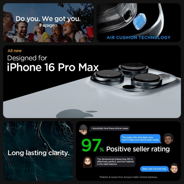 Spigen iPhone 16 Pro Max Deksel Ultra Hybrid Frost Clear