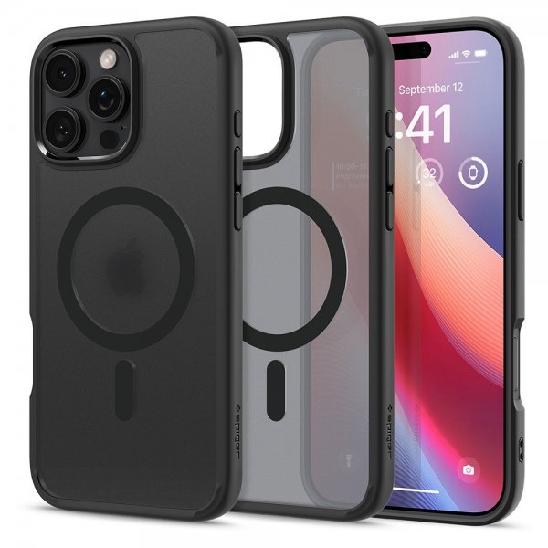 Spigen iPhone 16 Pro Max Deksel Ultra Hybrid MagFit Frost Black