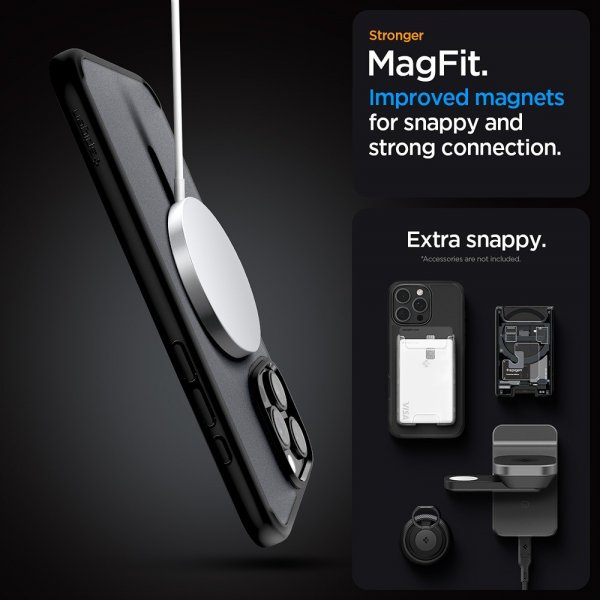 Spigen iPhone 16 Pro Max Deksel Ultra Hybrid MagFit Frost Black