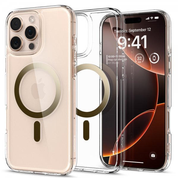 Spigen iPhone 16 Pro Max Deksel Ultra Hybrid MagFit Gull