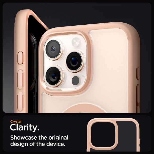 Spigen iPhone 16 Pro Max Deksel Ultra Hybrid MagFit Rose Titanium