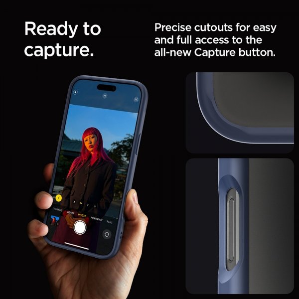 Spigen iPhone 16 Pro Max Deksel Ultra Hybrid Navy Blue