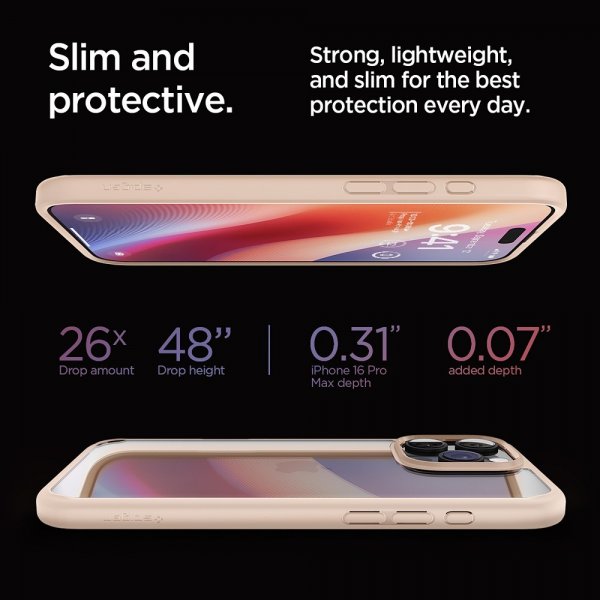 Spigen iPhone 16 Pro Max Deksel Ultra Hybrid Rose Titanium