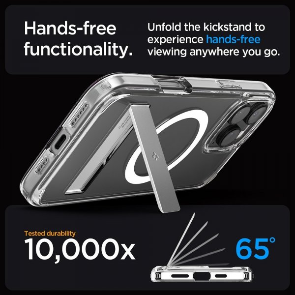 Spigen iPhone 16 Pro Max Deksel Ultra Hybrid S MagFit Crystal Clear