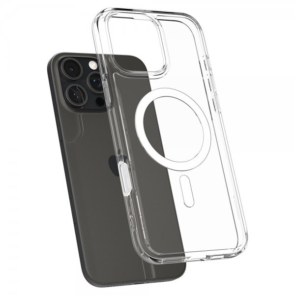 Spigen iPhone 16 Pro Max Deksel Ultra Hybrid T MagFit Clear White
