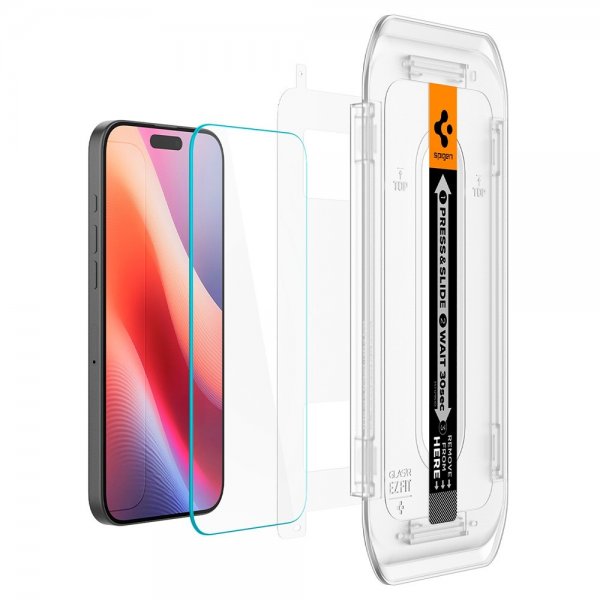 Spigen iPhone 16 Pro Max/iPhone 17 Pro Max Skjermbeskytter GLAS.tR EZ Fit 2-pakning