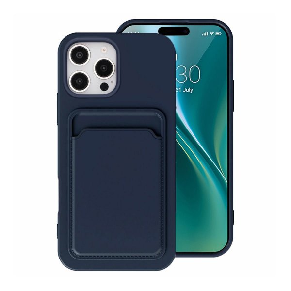 iPhone 16 Pro Deksel Kortholder Blå